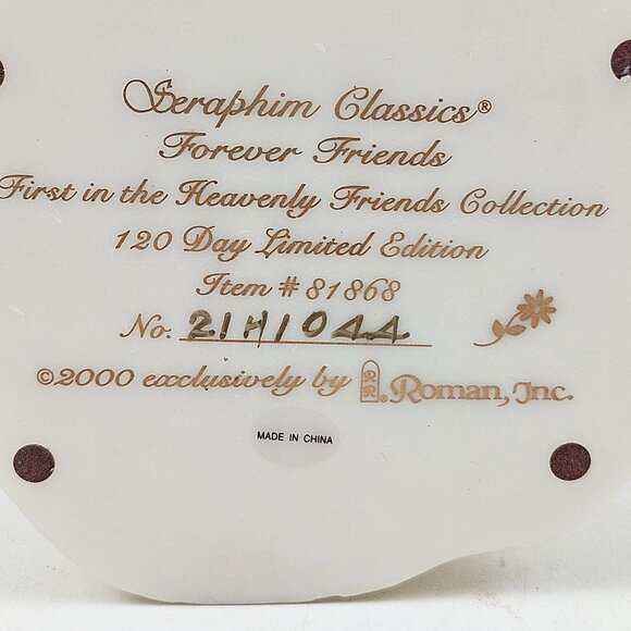 Seraphim Classics Forever Friends Angel Cherub Figurine 120 Day Limited Ed Roman - Picture 11 of 11